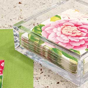 lucite guest towel holder factory, acrylic napkin tray supplier