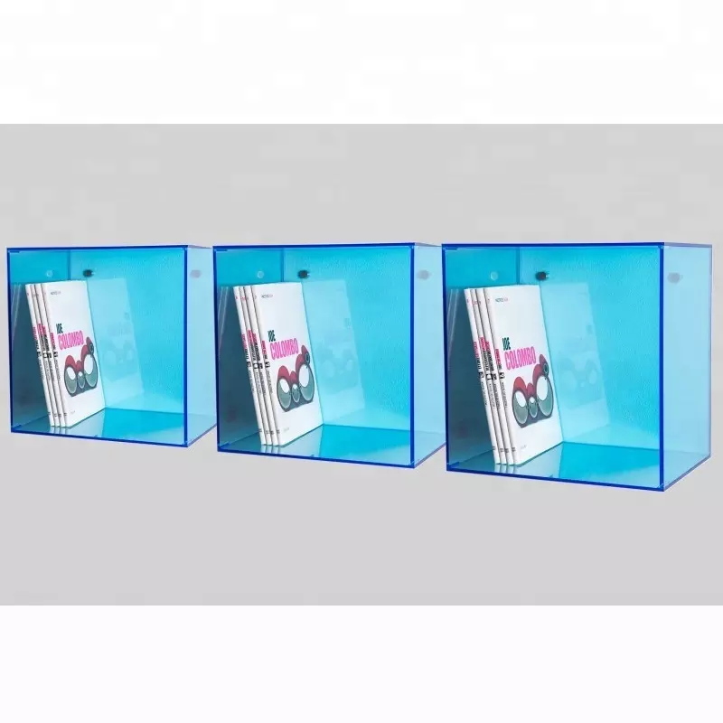 Custom wall acrylic cube, acrylic cube shelf supplier