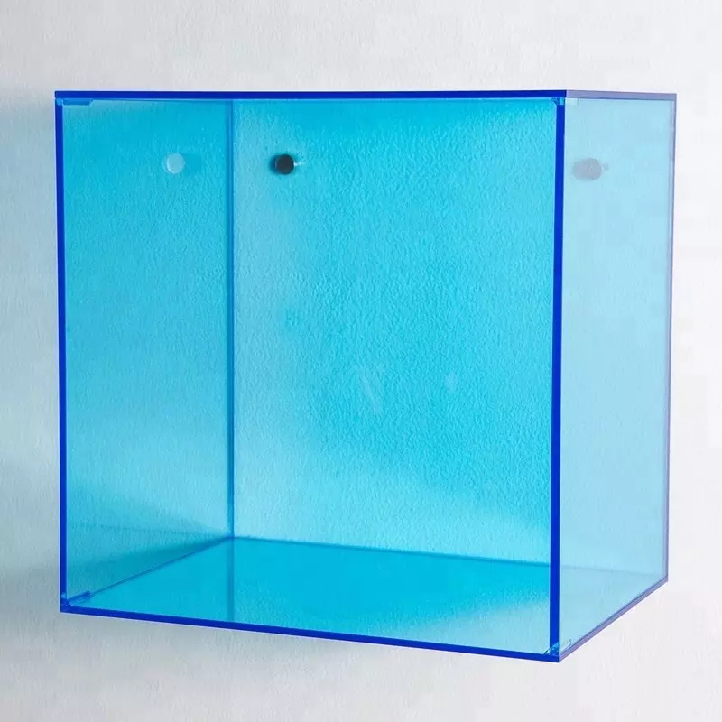 Custom wall acrylic cube, acrylic cube shelf supplier