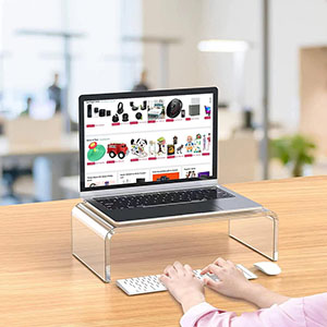 perspex laptop stand factory, wholesale acrylic laptop holder