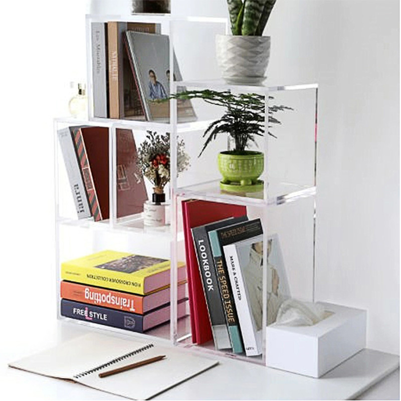 Wholesale acrylic stackable cubes, custom acrylic organize box