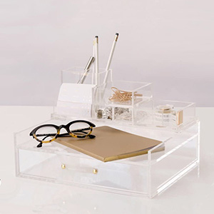 acrylic drawer box supplier, acrylic desk organizer manufacturing