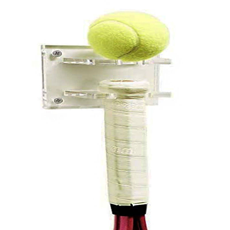 Supply acrylic tennis racquet holder, china lucite racket rack