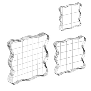 Acrylic stamp block factory, wholesale lucite stamp block 