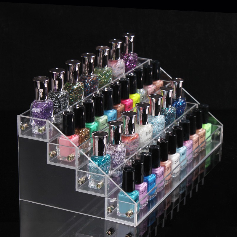 Custom acrylic nails polish stand, lucite nail polish rack supplier