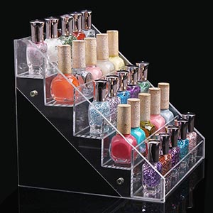 custom acrylic nails polish stand, lucite nail polish rack supplier