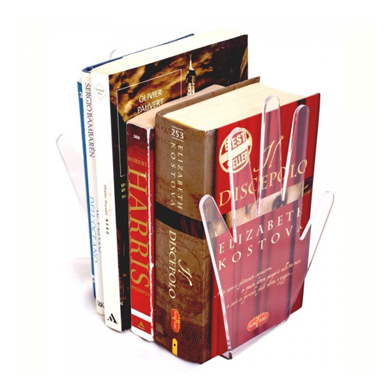 Palm shaped acrylic bookends manufacturer, custom perspex bookends