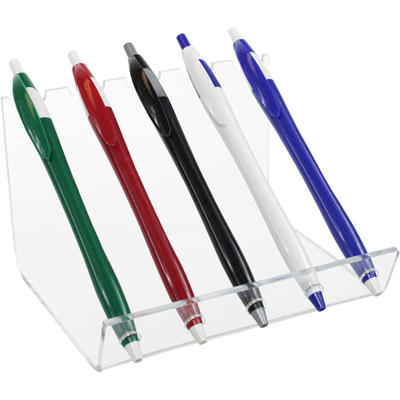 Slant acrylic pen holder company, custom lucite pen display supplier