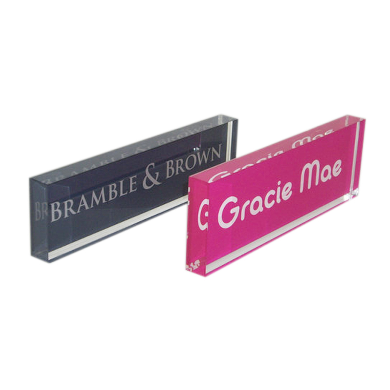 Acrylic sign block wholesaler, perspex brand block factory