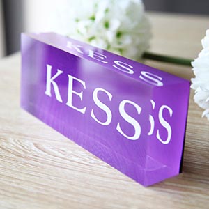 Acrylic sign block wholesaler, perspex brand block factory