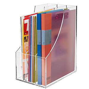 clear acrylic file holder factory, desktop acrylic office organizer supplier
