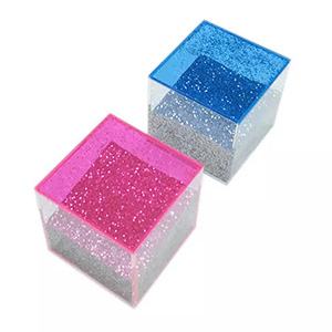 neon pink acrylic box factory, custom acrylic favor box
