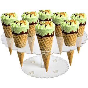 custom perspex ice cream holder, wholesale acrylic cone holder