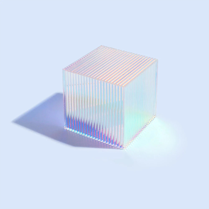 Iridescent acrylic cube factory, exquisite plexiglass cubes supplier