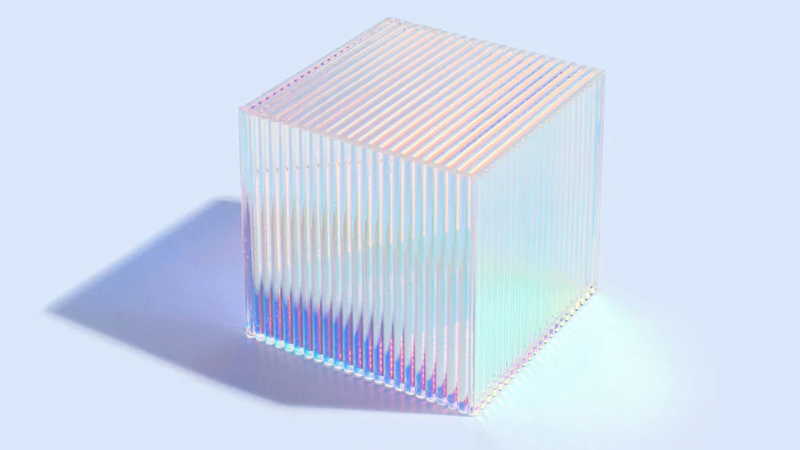iridescent acrylic cube factory