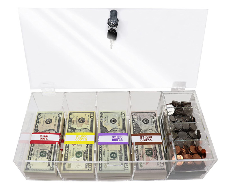 custom acrylic money box