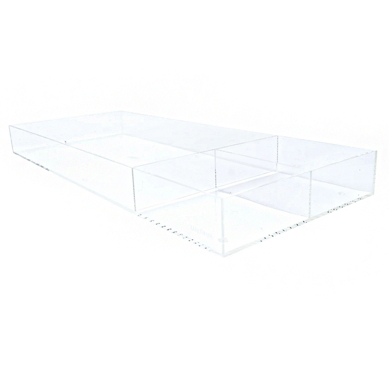 Custom acrylic diaper changing tray, supply lucite diaper organize tray