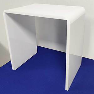 clear acrylic end table supplier, custom perspex end table