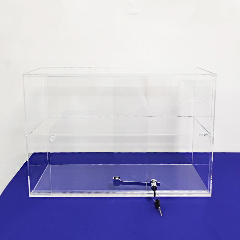 Wholesale acrylic cabinet, sliding door perspex box