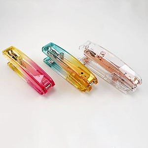 fashionable acrylic stapler supplier, office lucite stapler factory