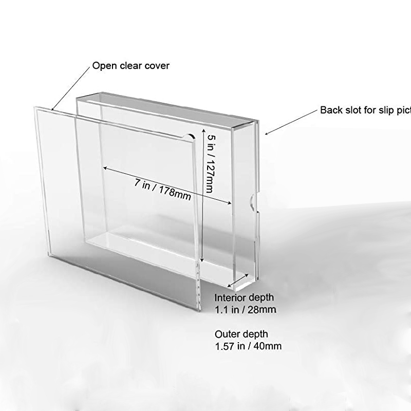 Clear acrylic shadow box factory, custom perspex shadow box