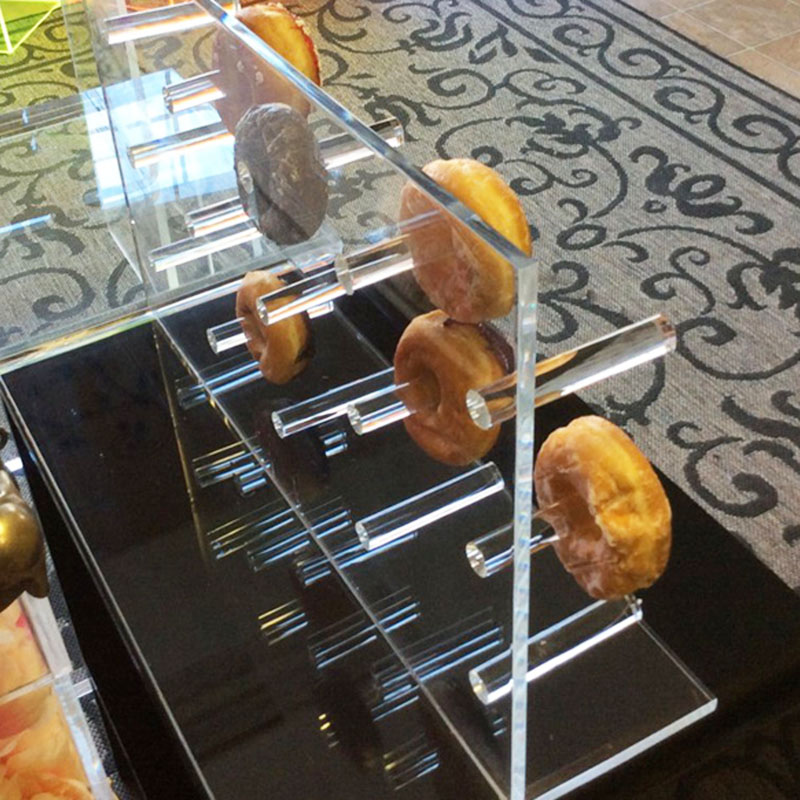 Wholesale acrylic donuts holder, acrylic donuts rack factory