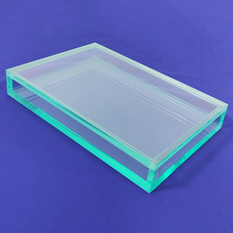 Glass green acrylic box, custom acrylic keepsake box