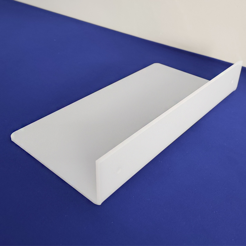 Wall acrylic shelf manufacturer, custom perspex wallmount shelf