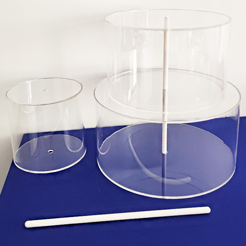 3 tiers acrylic cake stand supplier, detachable acrylic cake holder