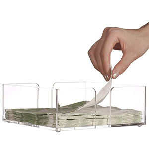 acrylic napkin box wholesaler, plexiglass napkin holder supplier