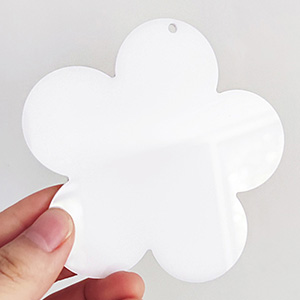 flower shaped acrylic tag, wholesale acrylic luggage tag