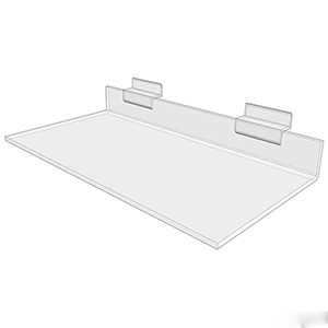 clear acrylic slatwall shelf, supply acrylic slatwall shelf