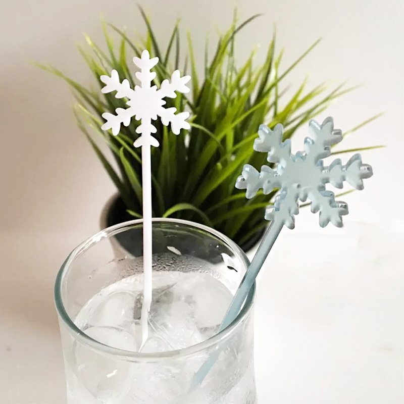 Snowflake acrylic stirring company, custom acrylic stirring