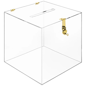 gold buckle acrylic box company, custom acrylic wedding box