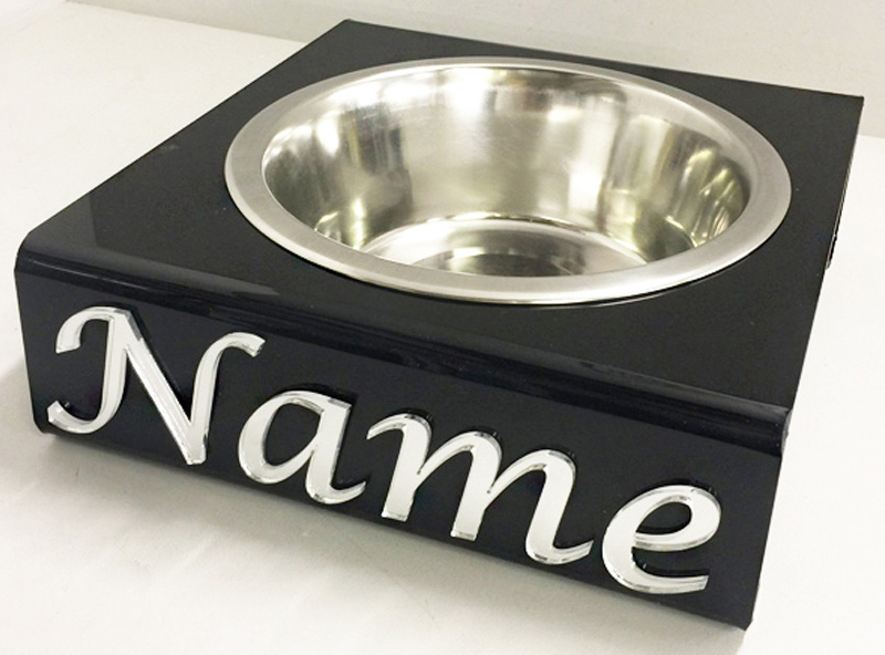wholesale acrylic dog bowl stand
