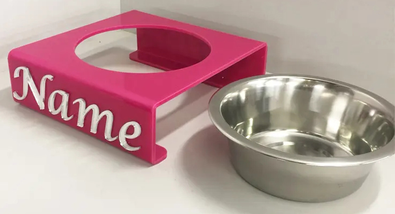 wholesale acrylic dog bowl stand