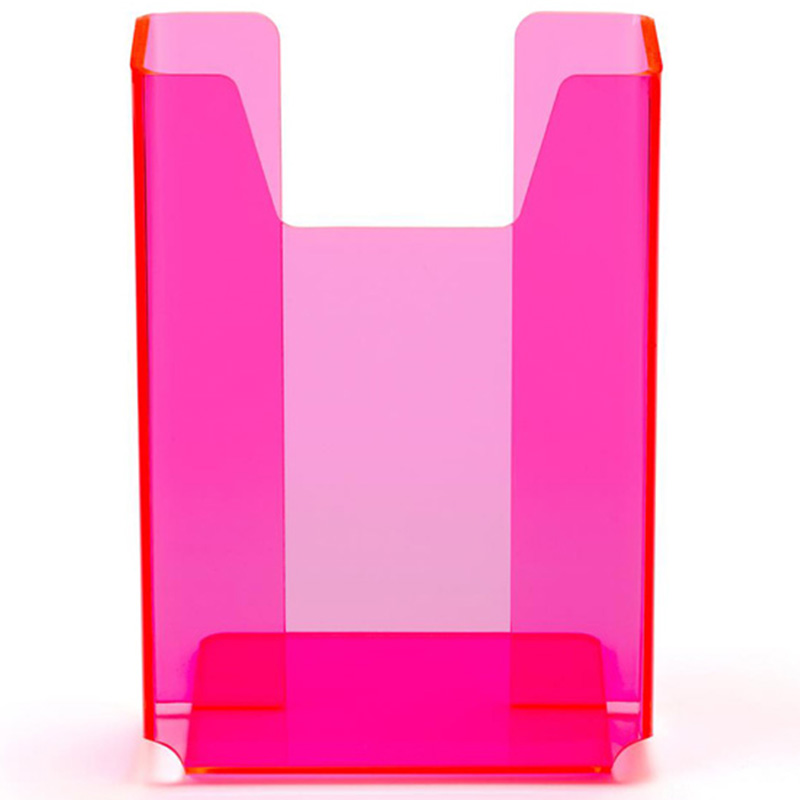 Neon acrylic booklet holder, wholesale perspex brochure rack