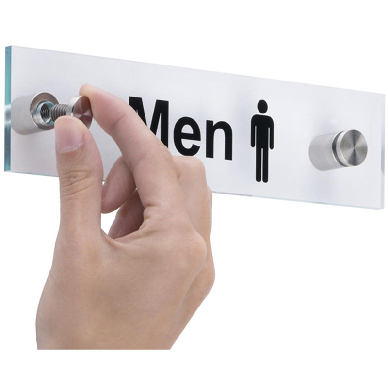 Acrylic toilet sign supplier, wholesale lucite toilet door sign