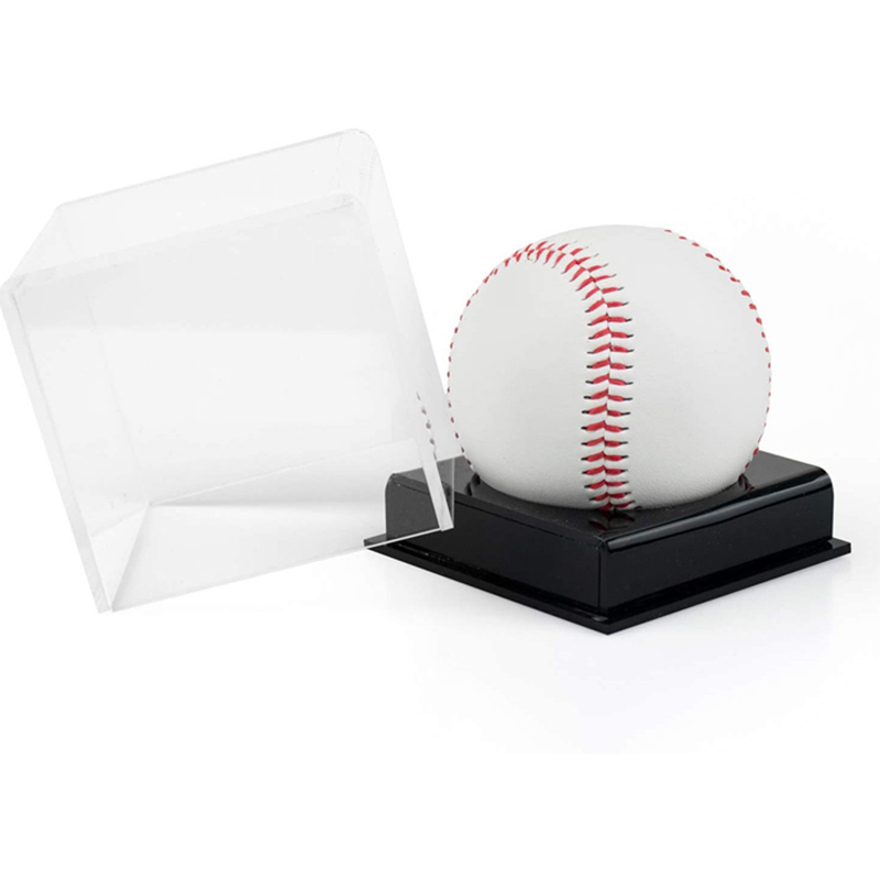Single acrylic baseball case supplier, china lucite baseball display