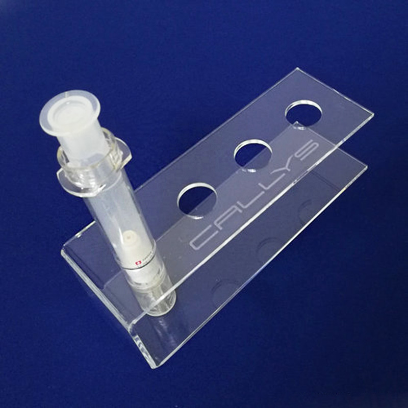 Wholesale acrylic syringe rack, custom lucite syringe holder