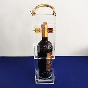 luxury acrylic wine box factory, custom perspex wine case