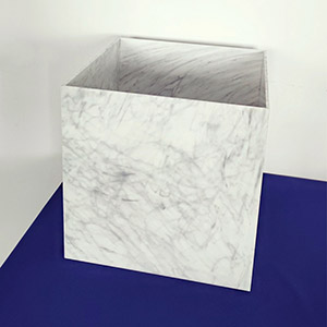 marble acrylic display riser, factory lucite display box