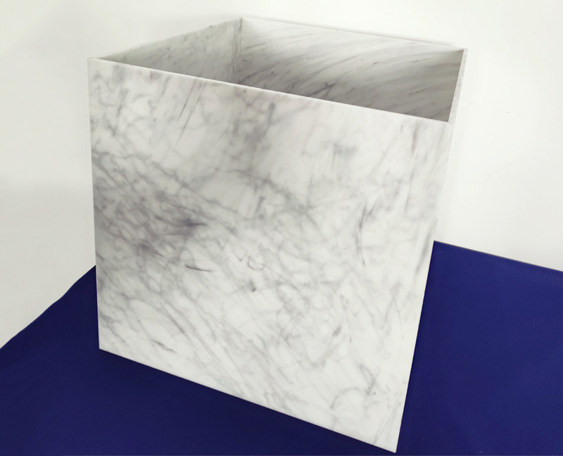 marble acrylic display riser