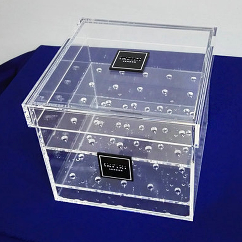 25 holes acrylic rose box, lucite flower box manufacturer