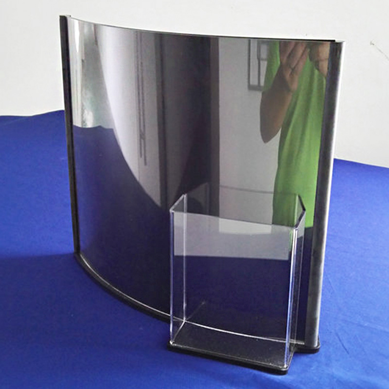Wholesale acrylic curved sign, plexiglass sign holder supplier
