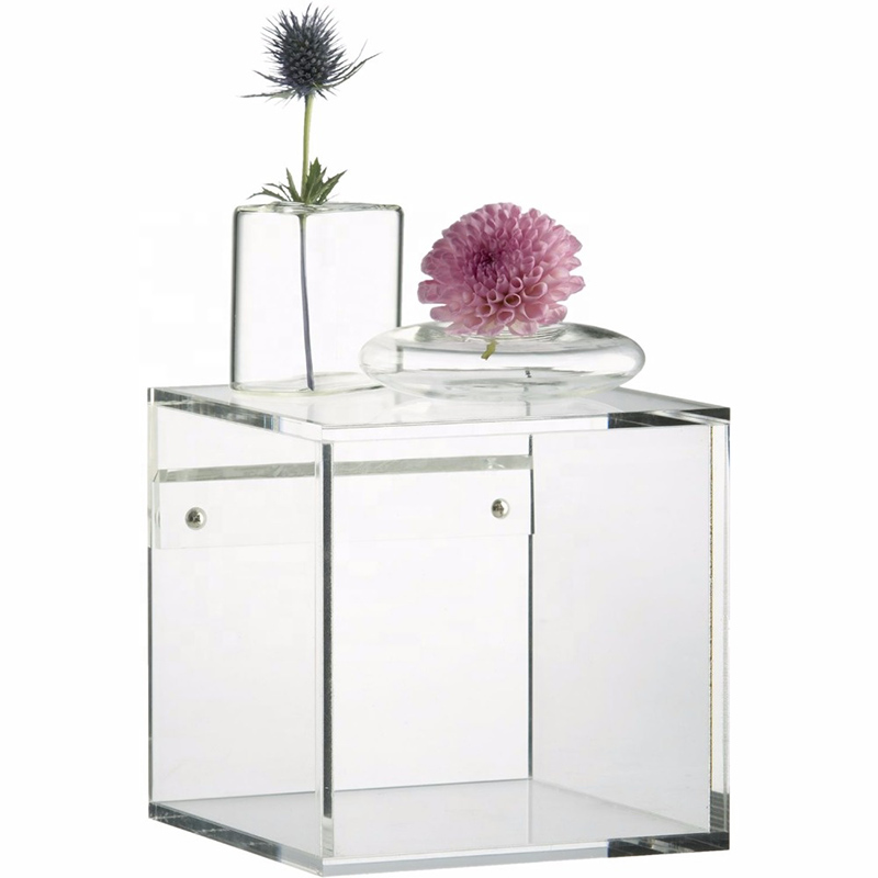 Wall acrylic cube manufacturer, lucite storage cube factory