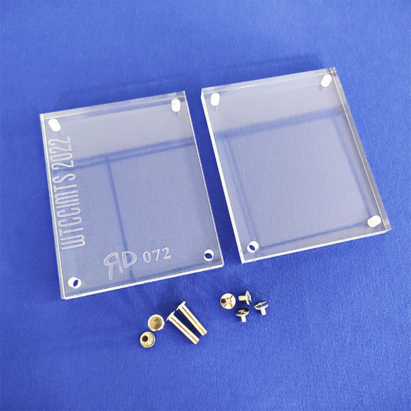 Thick acrylic booster holder, wholesale acrylic card display