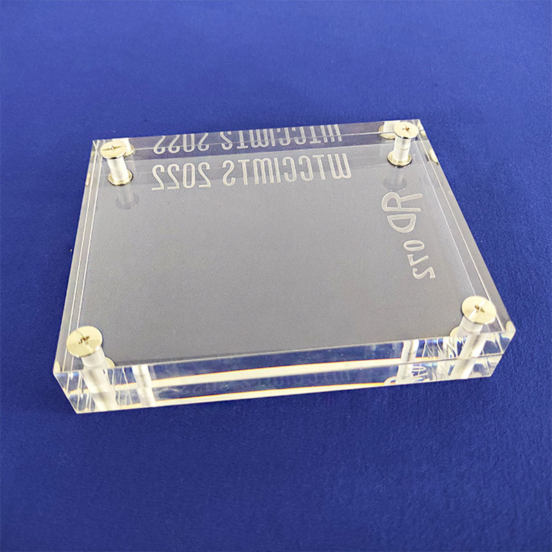 Thick acrylic booster holder, wholesale acrylic card display