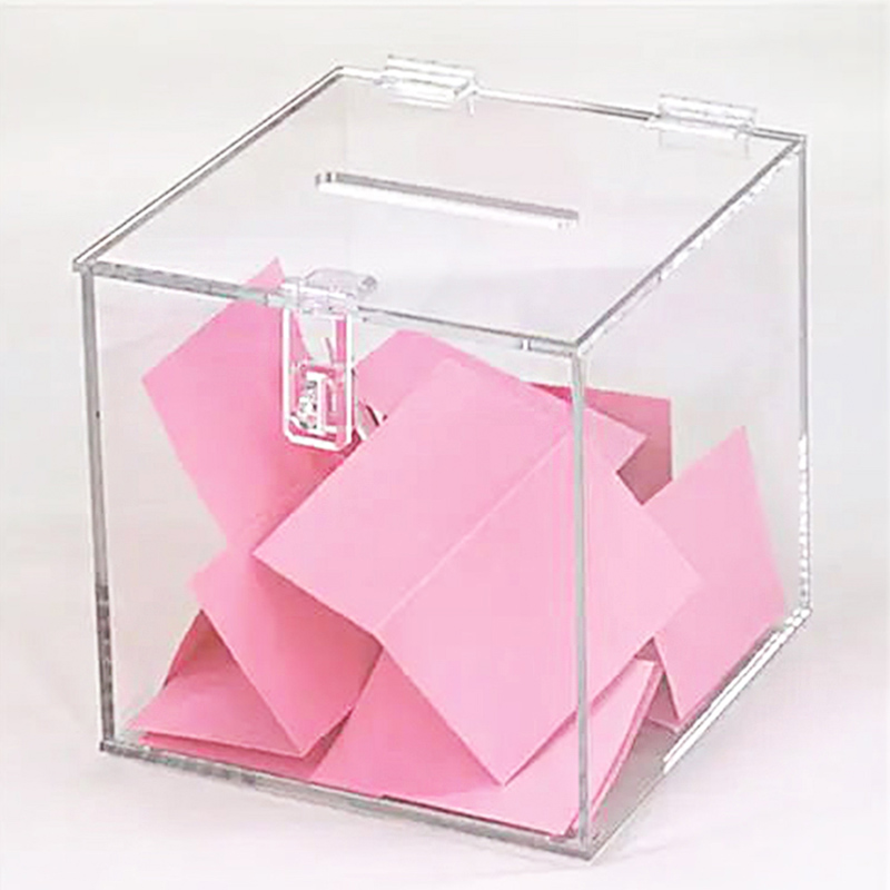 lockable acrylic card box