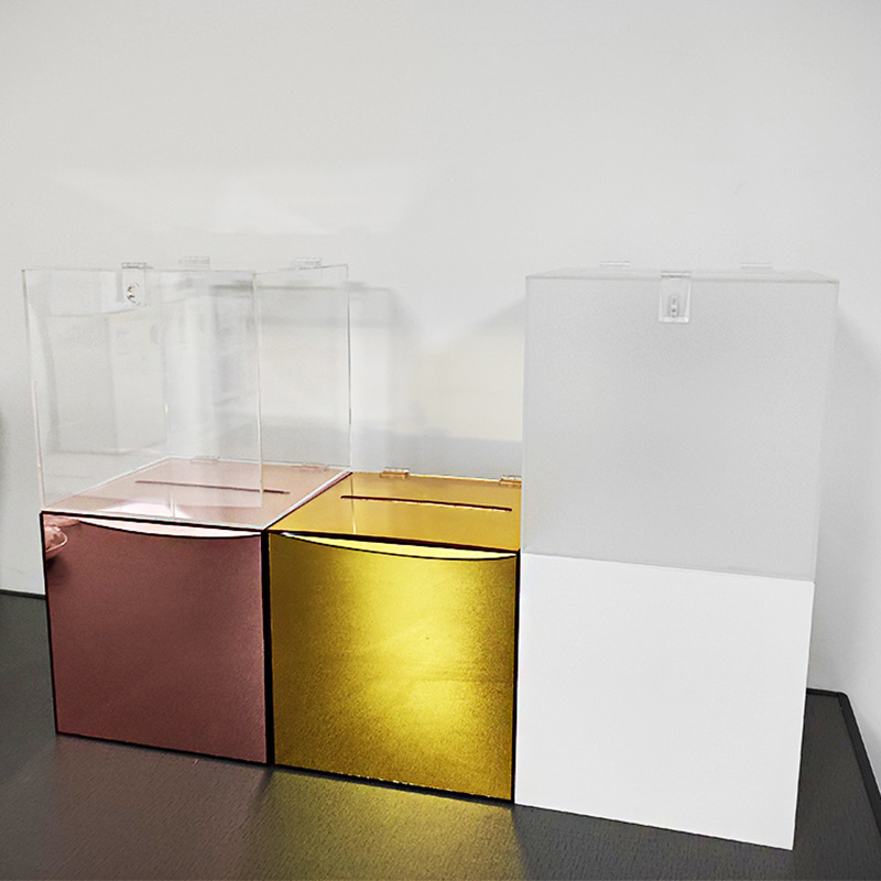Premium acrylic card box, perspex card box wholesaler